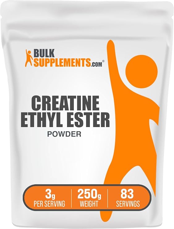 Creatine Ethyl Ester HCl Powder - Creatine Supplement, Creatine Ethyl Ester Powder - Unflavored & Gluten Free, 3g per Serving, 250g (8.8 oz) (Pack of 1)