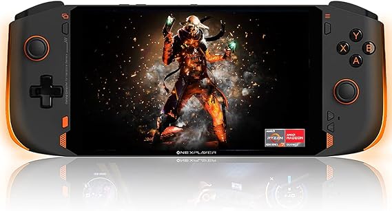 QUJUSO OnexPlayer Mini Pro 7" Handheld Game Console Portable PC Mini Laptop UMPC Win 11 AMD Ryzen 7 6800U 32GB LPDDR4 RAM/2TB NVMe M.2 SSD 1920 * 1200 Display Screen (Black)