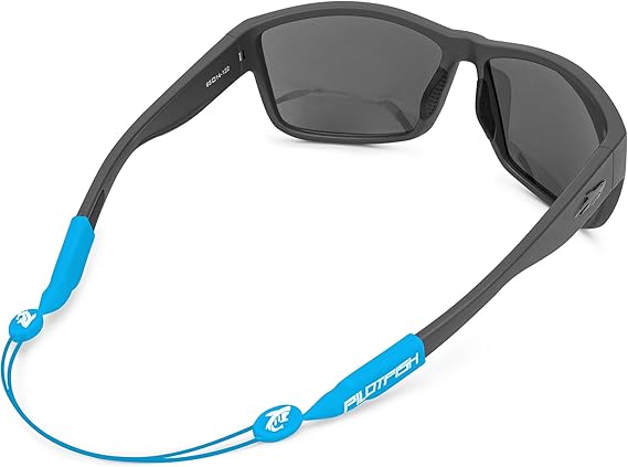 Pilotfish No Tail Adjustable Eyewear Retainer Cable Strap: Sunglasses, Eyeglasses, Glasses (16 Inch, Blue)