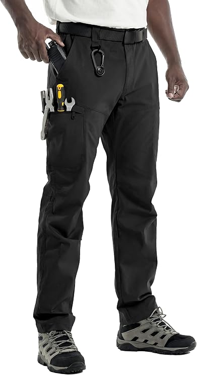 Men's Tactical Pants with 10-Pockets Ripstop