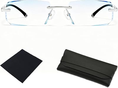 2026 New Clarity Blue Glasses, Clarity Multifunctional Smart Blue Glasses, Automatic Adjustment Eye Reading Glass for MenWomen with Case and Glasses Cloth
