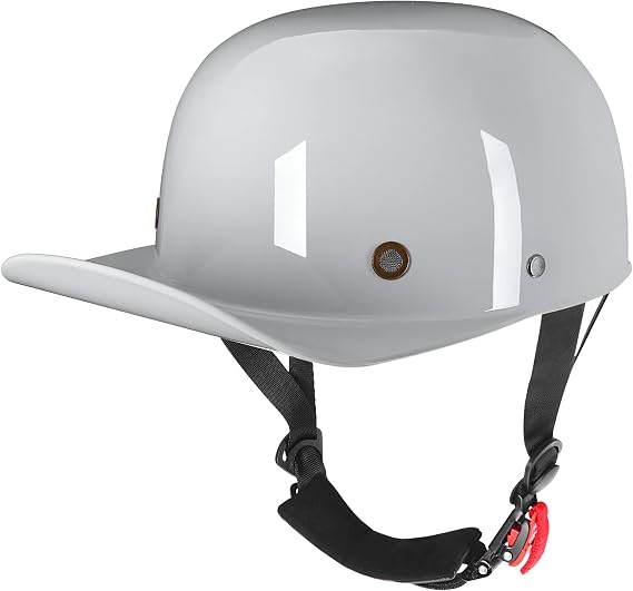 Yesmotor Baseball Style Cap Retro Motorcycle Helmet Unisex-Adult - DOT Approved