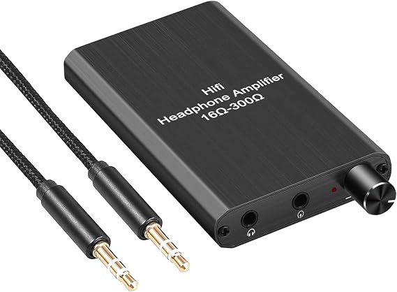 Portable Headphone Amplifier Support Volume Control with GAIN Switch for Switch/PS4/PS5/Mobile Phone/PC/MP3/MP4 /HD 650 Headphones ect