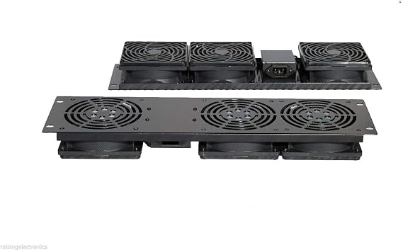 Rack Mount 3-Fan Cooling Unit 3U for Server Cabinet