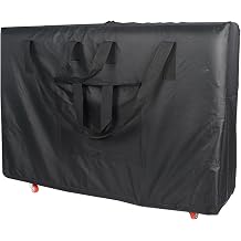 Massage Table Bag, 36.6x28.7x7.9in Massage Table Carrying Case with Wheels for Portable Folding Beds, Oxford Backpack & Cart
