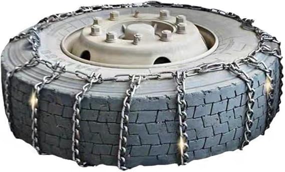Snow Chains Tire Chains For Cars Suv Pickup Trucks - Quick Fit AND Easy Installation, Reusable Universal Emergency Traction Snow Chains for Kinds of Trucks 6.50-16 9mm 10.00-20