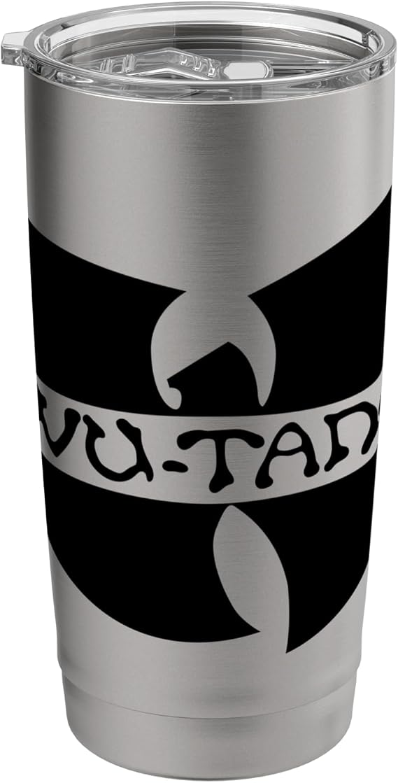 Classic Black Wu-Tang Logo Stainless Steel Insulated Tumbler