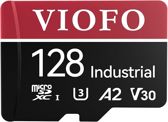 VIOFO 128GB Industrial microSD U3 A2 V30, Support 4K Ultra HD Recording