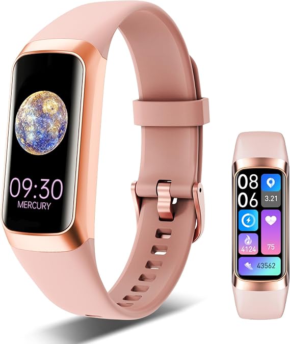 Fitness Tracker Heart Rate Blood Oxygen Blood Pressure Temp Sleep Calorie