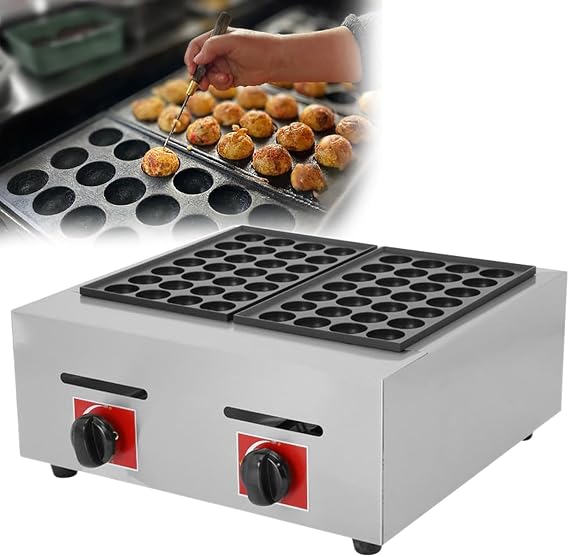 Mini Dutch Pancake Maker, Non-Stick Octopus Baker, Commercial Waffle Bakers for Home and Restaurant, B