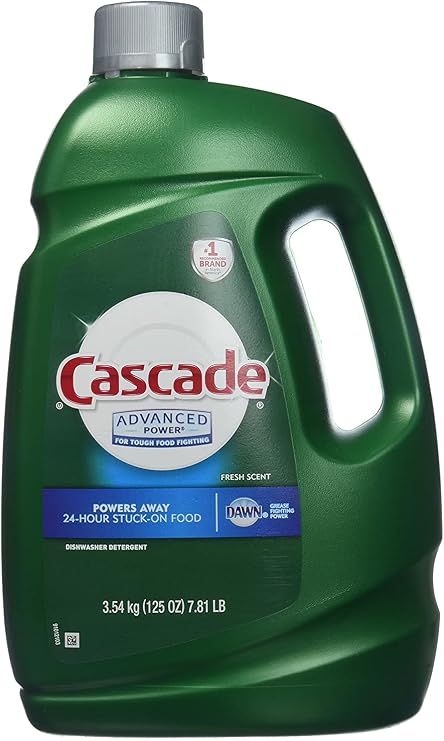 Cascade Advanced Power Liquid Machine Dishwasher Detergent with Dawn, 125-Fl. Oz, Plastic Bottle (125 Fl Oz)