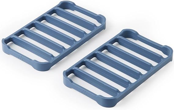 Misen Silicone Roasting Racks - Flexible 2-Piece Design, Maximum Airflow, Nonstick Surface, Easy to Clean, Perfect for Easy Sheet-Pan Dinners, No Scrubbing, High-Grade Silicone, Oven & Dishwasher Safe
