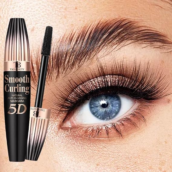 Waterproof Long Lashing Tubing Mascara My Amazing Lash Mascara - 5D Silk Fiber, 24HR Wear, High-Elasticity Silicone Brush, Lengthening Thickening, Smudge-Proof