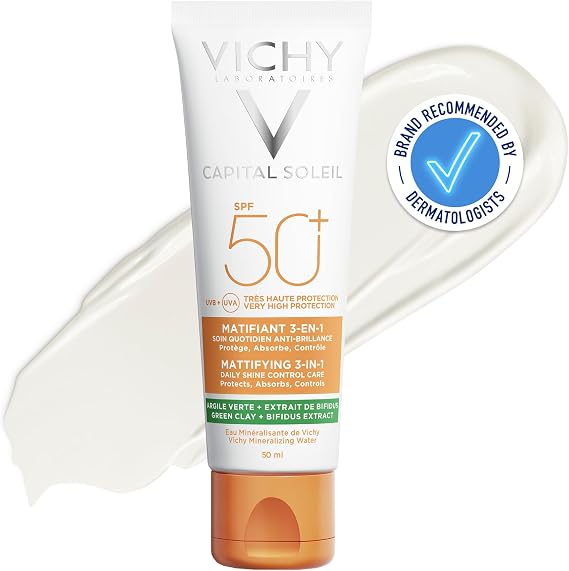 Vichy Capital Soleil Çok Yüksek Korumalı Matlaştırıcı Yüz Güneş Kremi SPF 50 Faktör