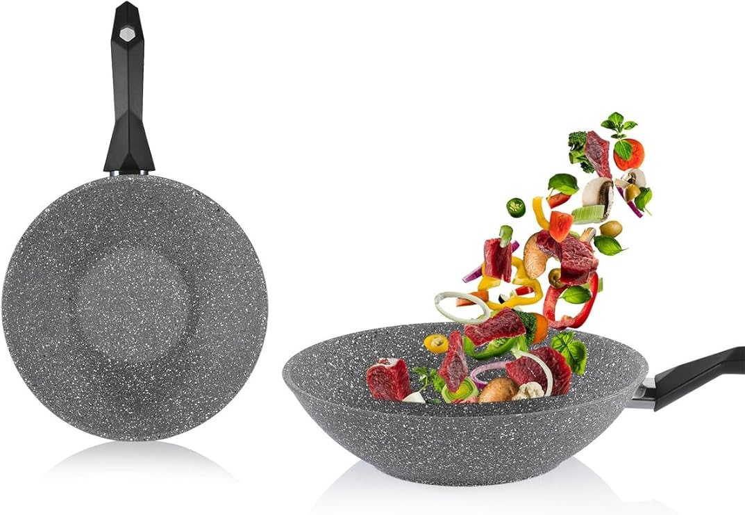Schafer Cory YYWok Pan - 28cm -Grey