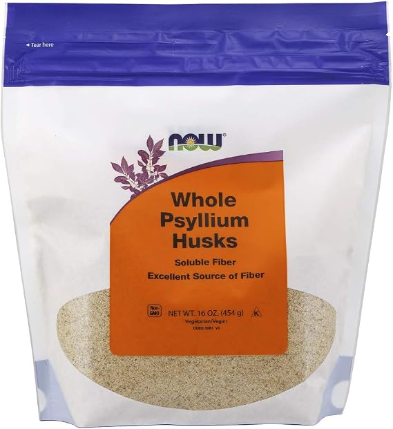 Now Psyllium Husks Whole, 16-Ounce