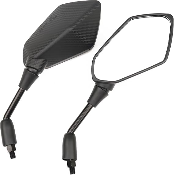Motorcycle mirrors E57 approved motorbike rear view mirrors M10 thread 360° swivelling clear view universal for ATV/scooter/moped//e-bike