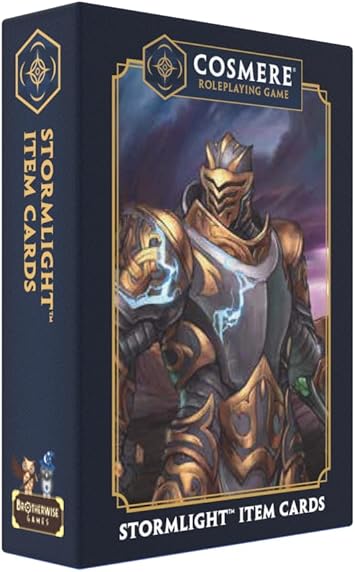 Stormlight Item Deck - Cosmere RPG by Brotherwise Games | 3-7 Players | 52 Item Cards & 9 Spren Cards | Ages 14+ |