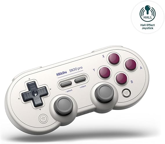8BitDo SN30 Pro Bluetoothコントローラー、ホールエフェクトジョイスティックアップデート、Switch/Switch 2、PC、MacOS、Android、Steam Deck＆Raspberry Piと互換性 G Classic