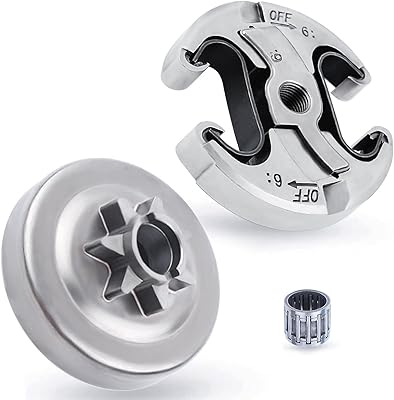 Adefol .325 7T Clutch Drum Bearing Kit for Husqvarna 455 460 Rancher Jonsered CS2255 Chainsaw, 455 Clutch Drum  Clutch Assy  Needle Bearing Replacement Parts for 537291702 537110503 3 Pcs