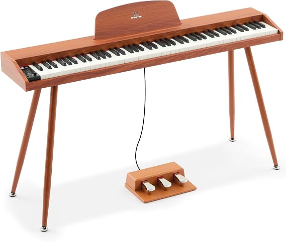 MUSTAR 88 Key Piano Keyboard Semi Weighted Home Digital Piano for Beginners