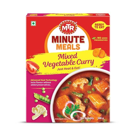 MTR Ready to Eat Mixed Vegetable Curry, 300g