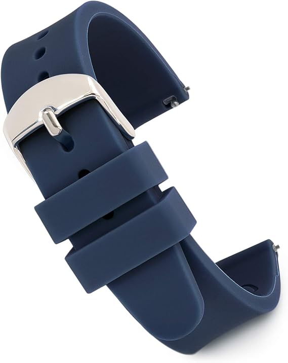 Speidel Replacement Scrub Silicone Watchband for Nurses, Doctors, Students in 18mm Navy