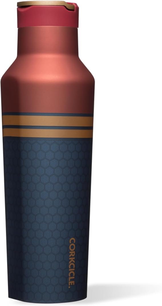 Corkcicle Marvel Captain Marvel Sport Canteen 20 oz with Straw Cap