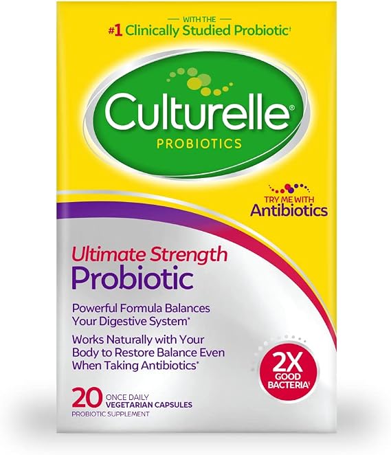 Culturelle Ultimate Strength Probiotic for Women & Men, 20B CFUs, 20 Count