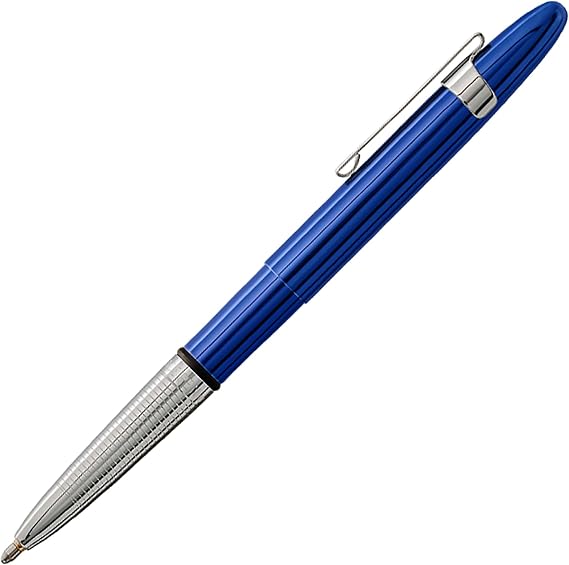 Fisher Space Pen Blue Moon Pressurized Ballpoint Bullet Pen, Gift Box | Compact Size, Writes Upside Down and in Extreme Temperatures, Black Ink, Medium Point, Pocket Clip, Made in the USA