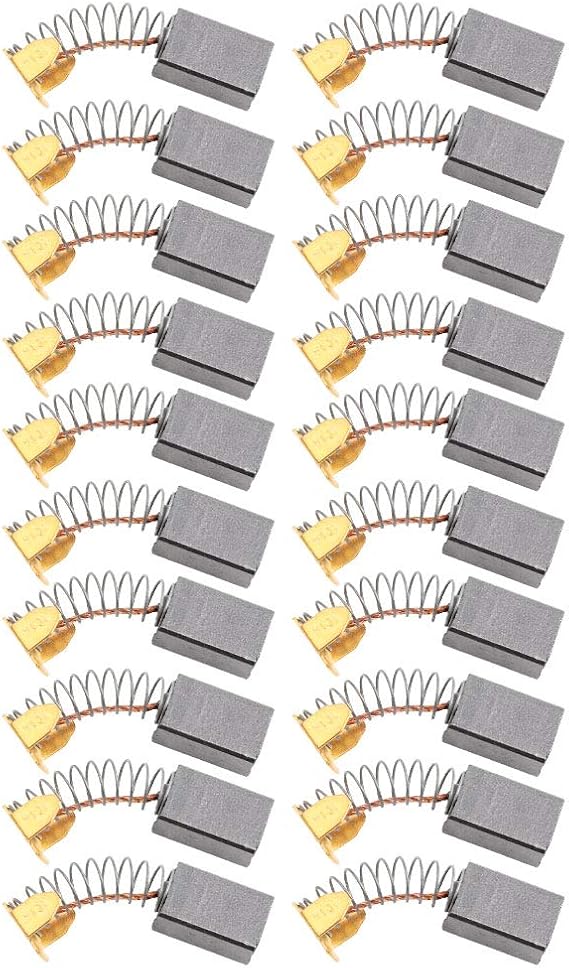 250 Carbon Brush Electric Motor Brush Replacement Set for Power Tools20pcs High-Conductivity Motor Brushes for Drill, Angle Grinder, Sander