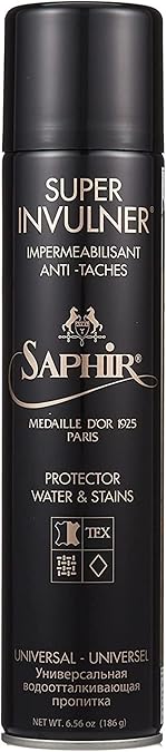 SAPHIR Medaille dOr Super Invulner Waterproof Spray for All Leather Shoes & Boots, Shoe Protector Spray Neutral