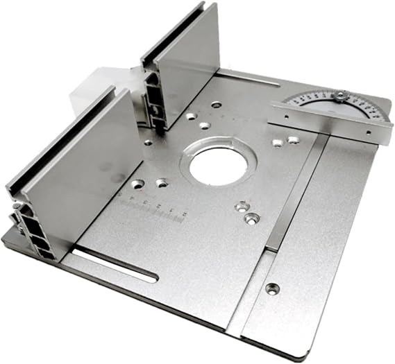 Aluminum Router Table Insert Plate | 2-in-1 Flip Board for Woodworking | for Electric Routing & Trimming Machines