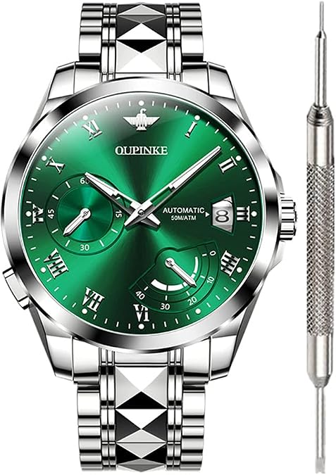 OUPINKE Automatic Watches for Men Waterproof Self Winding Wrist Watches for Men Fashion Men's Mechanical Automatic Watches