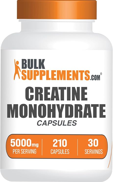 Creatine Monohydrate Capsules - Micronized Creatine Monohydrate 210 Capsules