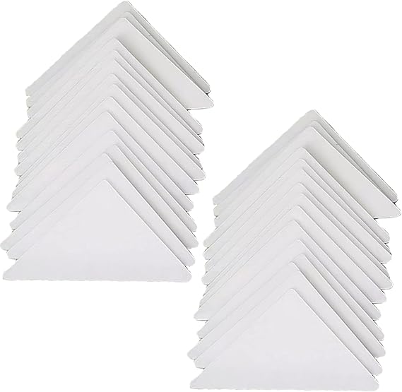 120 Pieces No Curl Collar Stays Polo Shirt Collar Stays PVC Collar Anti-Warping Edge Shaper Plastic Collar Support Rack Sticker for Men and Women's Dress