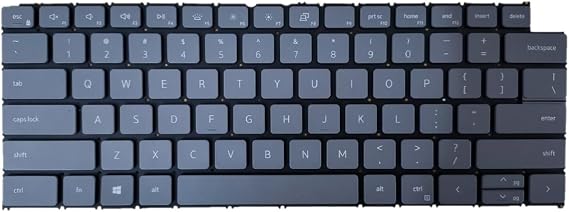 Backlit Keyboard Compatible with Dell Inspiron 16 7630 2-in-1 US Layout, Gray