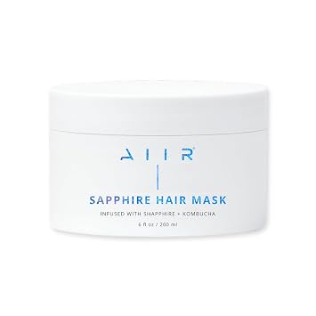 AIIR Sapphire Mask - Deep Conditioning Hair Treatment for Damage Hair Repair, Hyaluronic Acid Hydrates & Moisturizes Dry Hair, Strengthen and Smooth Frizzy Hair, Color Safe, 6 oz