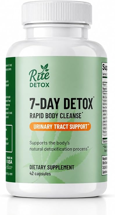 Detox and Cleanse | 7-Day Detox Program | Urinary Tract Support | with Mobile App Support