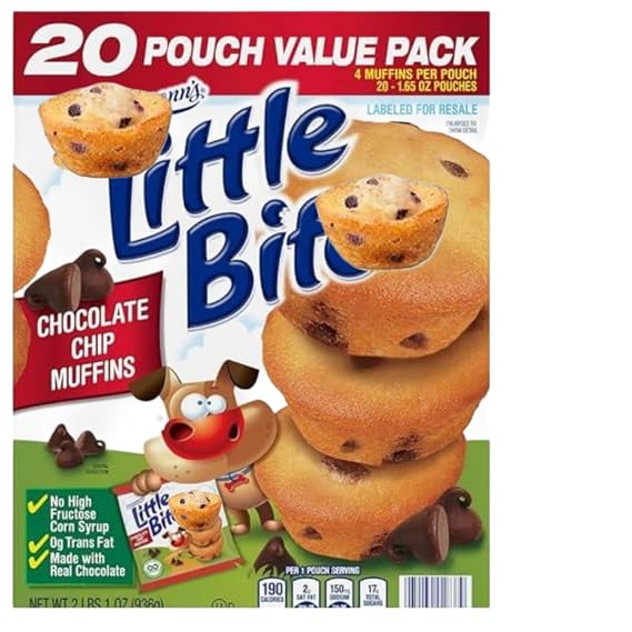 Chocolate Chip Bite Muffins, 1.65 oz, 20-Count, (20 count(1 pack))