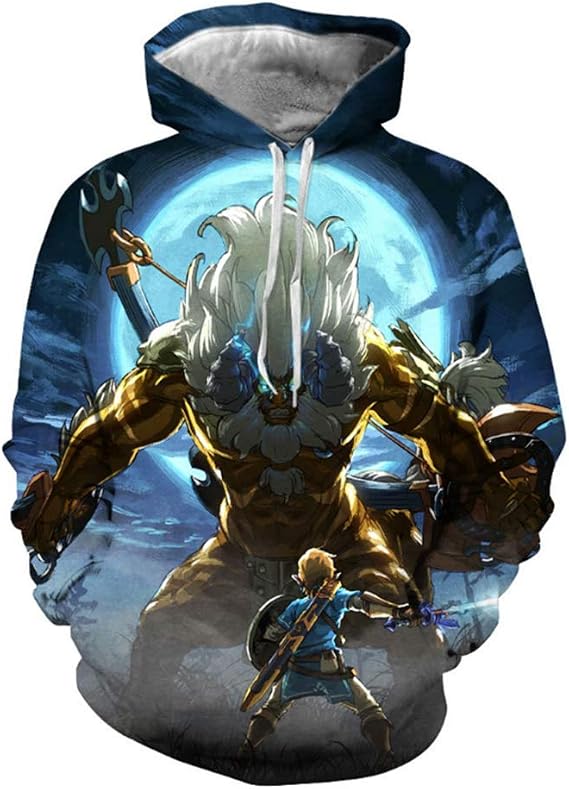 Link Hoodie Cosplay Costume Hooded Novelty Pullover Sweatshirt