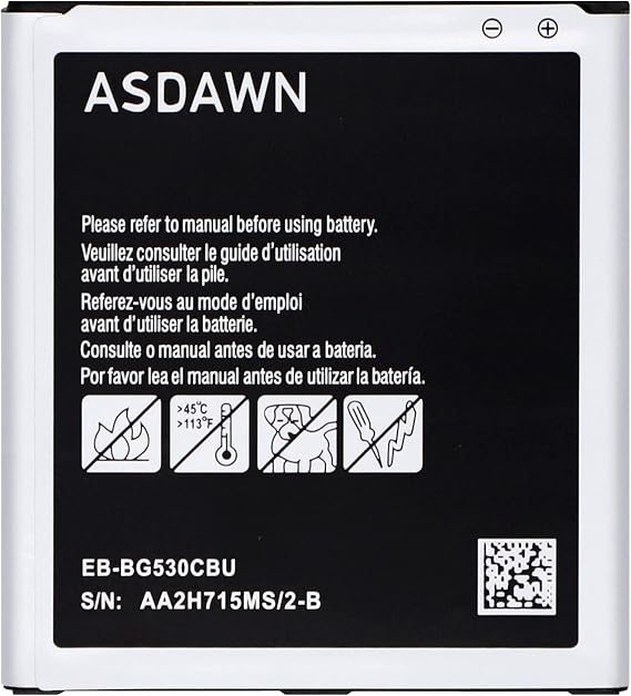 ASDAWN Battery Replacement for Samsung Galaxy J3, G530 Battery for Galaxy On5/ Galaxy Grand Prime SM-G530/ Galaxy J3 J327A J327P J320V J320A J320F J320P EB-BG530BBE EB-BG530BBC EB-BG530CBU