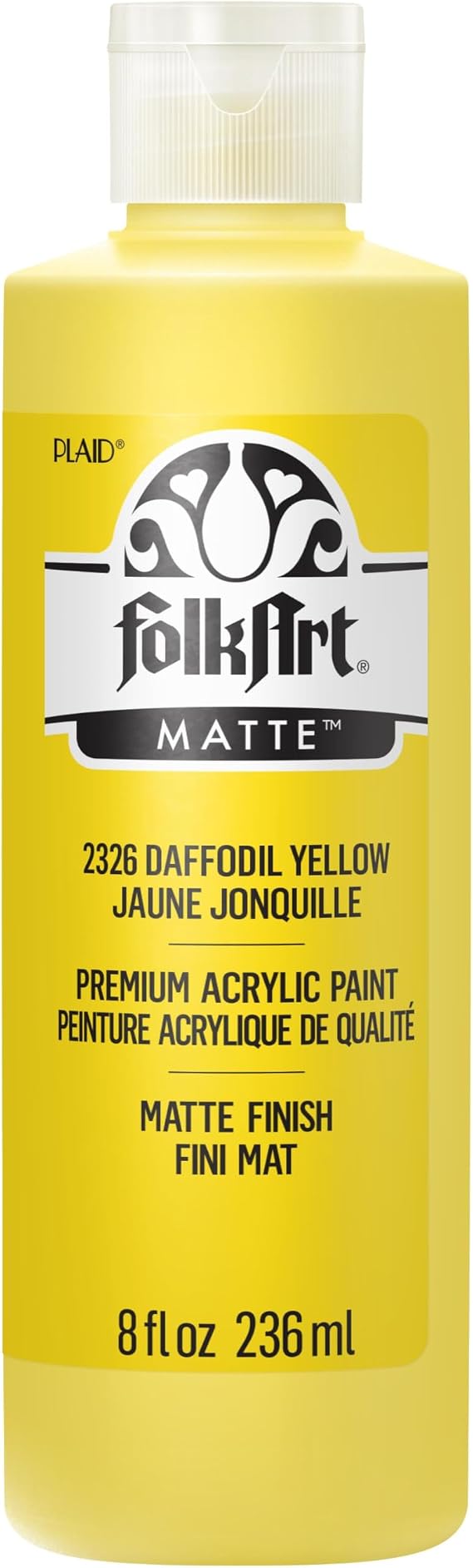 FolkArt Acrylic Craft Paints, Daybreak 8 fl oz Premium Matte Finish Paint, Perfect For Easy To Apply DIY Arts And Crafts, 12067