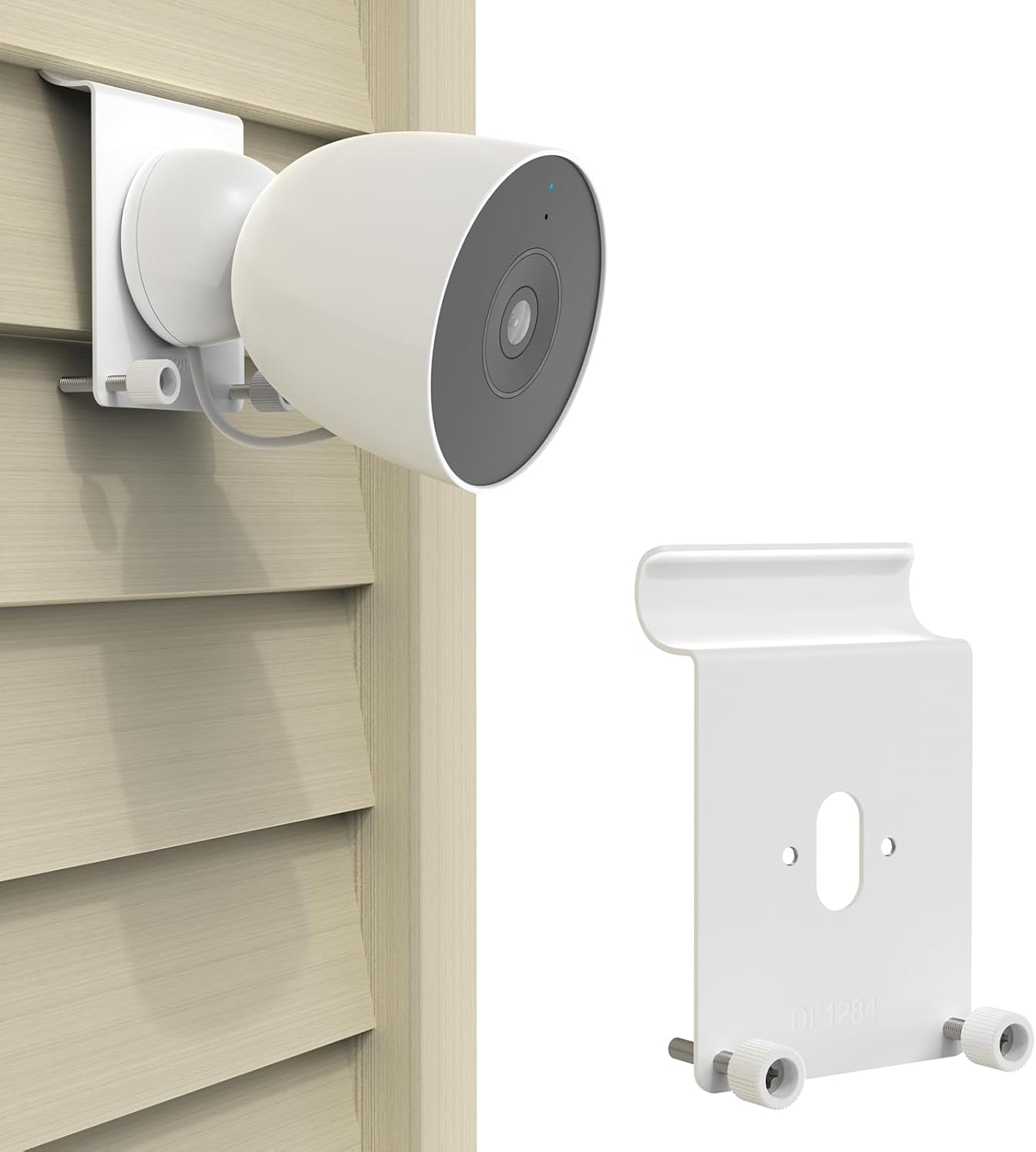Vinyl Siding Mount for Google Nest Cam Outdoor Wired 2nd Gen Security Camera White