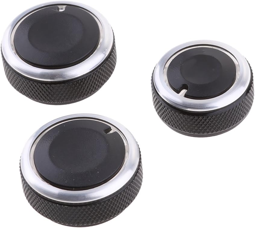 3pcs Air Conditioner Knob Air Conditioner Dial Replacement Parts Manual Air Conditioner Switch Cover for VW Polo 2002-2013