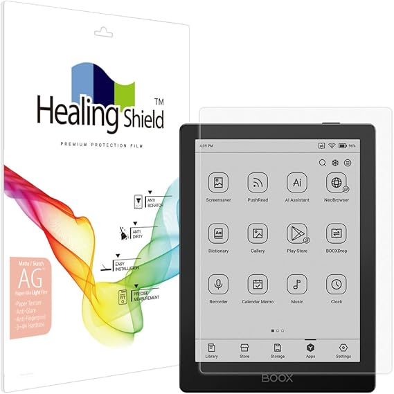 Screen Protector for Onyx Boox Go 6, Light Paper Texture Feel Matte Film, Scratch Resistant, Real Pen Touch Sensitivity- AGPL-Go6
