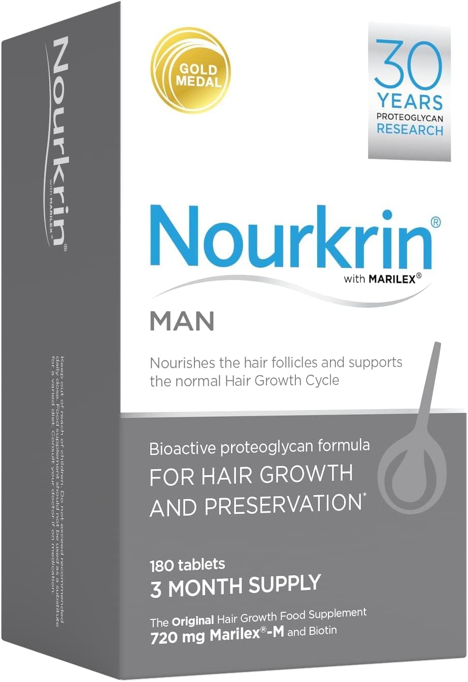 Nourkrin Man 180 Tablets 3 Month Supply by Nourkrin