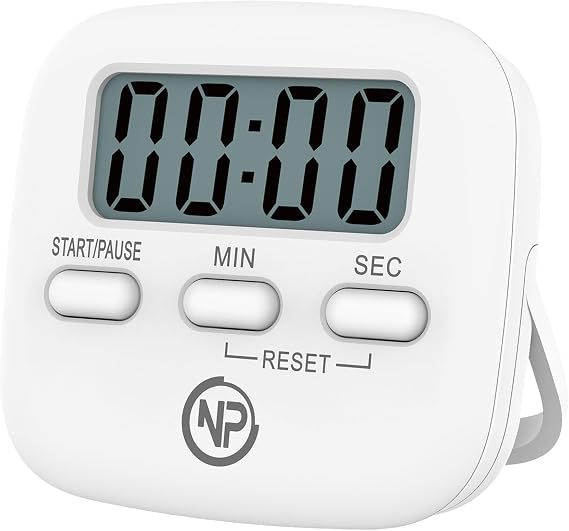 NPO NPT05B Kitchen, Lesson, 99:59min Digital Alarm Stopwatch for Food, Pomodoro Student Motivation Clock
