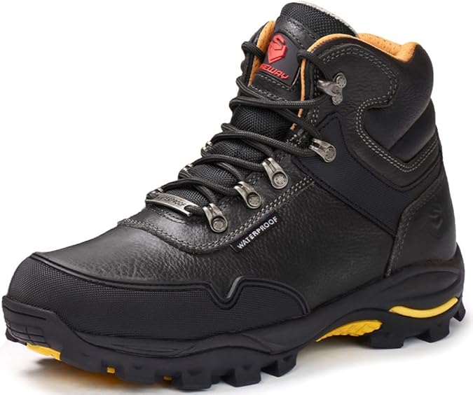 SUREWAY Men's 6 Inch Soft/Steel Toe Waterproof leather Work Boots