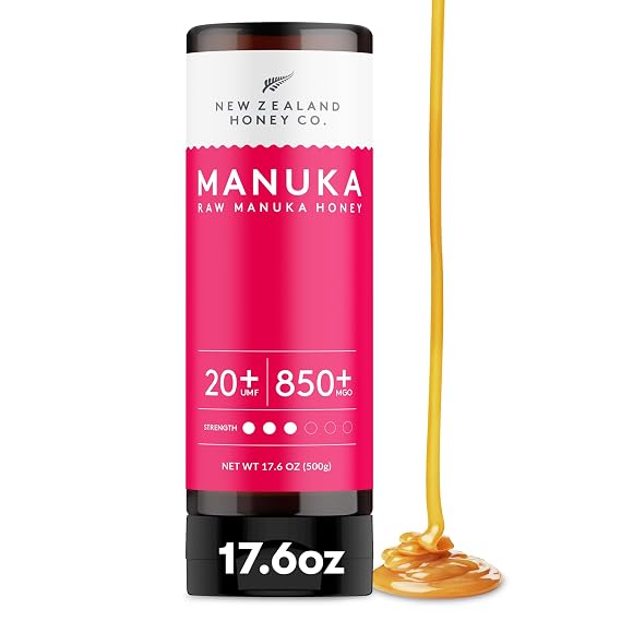 Manuka Honey Squeeze Bottle UMF 20+ MGO 829+, UMF Certified, 17.6oz